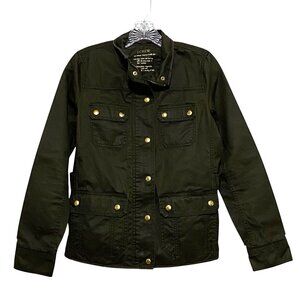 J Crew Relaxed Boyfriend Field Jacket XS Military Army Streetwear Grunge Pockets